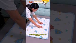 Sick of wet sheets in the morning? The Waterproof Baby Sleeping Pad is a must-have! #NewMom
